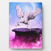 Pink Fantasy Unicorn Fotoplatte (Vorderseite)