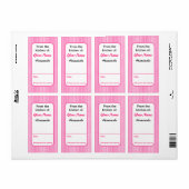 Pink-farbene Creme-Labels aus der Küche von (Vorne)