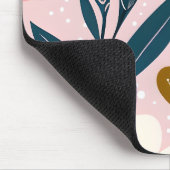 Pink farbenfrohe ästhetische Blumenmousepad Mousepad (Ecke)