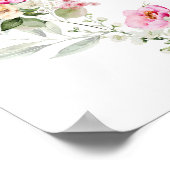 Pink farbenfrohe Blumenkohlschüler Poster (Ecke)