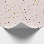 Pink farbenfrohe Polka dot Geschenkpapier (Ecke)