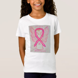 Pink-farbiges Angel-Shirt des Brustkrebses T-Shirt