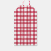 Pink Farm Animal Barnyard Geburtstag Vielen Dank Geschenkanhänger (Rückseite)