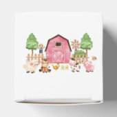 Pink Farm Animals Baby Dusche Geschenkschachtel (Oben)