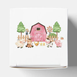 Pink Farm Animals Baby Dusche Geschenkschachtel