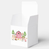 Pink Farm Animals Baby Dusche Geschenkschachtel (Geöffnet)