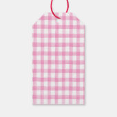 Pink Farm Barnyard Geburtstag Geschenkanhänger (Rückseite)