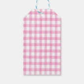 Pink Farm Barnyard Geburtstag Geschenkanhänger (Rückseite)