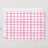 Pink Farm Birthday Einladung (Rückseite)