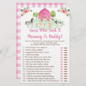 Pink Farm Floral Guess, der sagte, es Duschspiel (Vorne/Hinten)