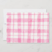 Pink Farm Foto 1. Geburtstag Dankeschön Karte (Rückseite)