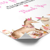 Pink Farm House Animals Barnyard Gebete für Baby Poster (Ecke)