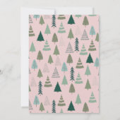 Pink Farm Truck Christmas Holiday Open House Einladung (Rückseite)