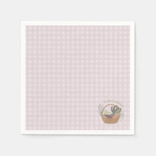 Pink Farmers Market Farm Frisch  Serviette
