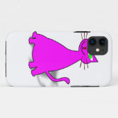 Pink Fat Cat Case-Mate iPhone Hülle (Rückseite (Horizontal))