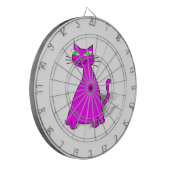 Pink Fat Cat Dartscheibe (Vorderseite Links)