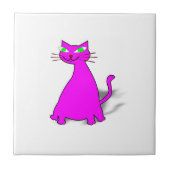 Pink Fat Cat Fliese (Vorderseite)