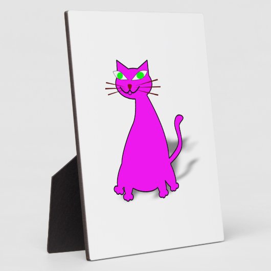 Pink Fat Cat Fotoplatte (Seite)