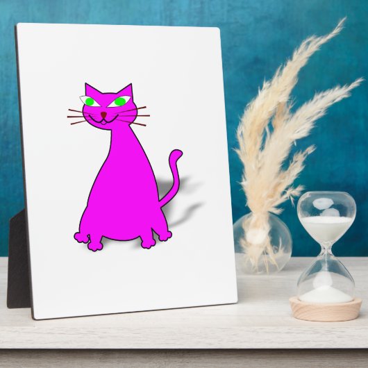 Pink Fat Cat Fotoplatte (Seite)