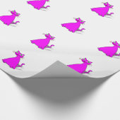 Pink Fat Cat Geschenkpapier (Ecke)