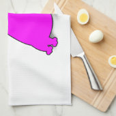 Pink Fat Cat Handtuch (Viertel Falte)