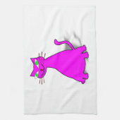Pink Fat Cat Handtuch (Vertikal)