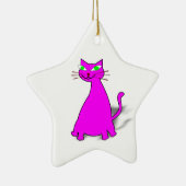 Pink Fat Cat Keramikornament (Rechts)