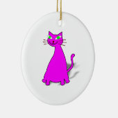 Pink Fat Cat Keramikornament (Rechts)