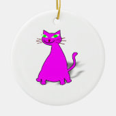 Pink Fat Cat Keramikornament (Vorne)