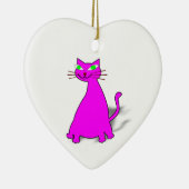 Pink Fat Cat Keramikornament (Rechts)