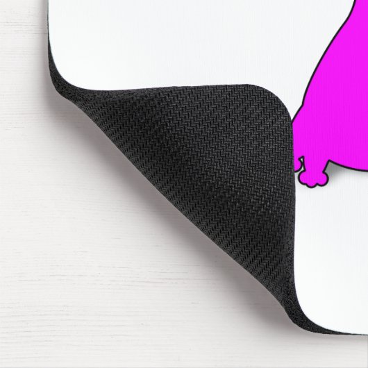 Pink Fat Cat Mousepad (Ecke)