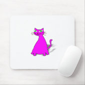 Pink Fat Cat Mousepad (Mit Mouse)