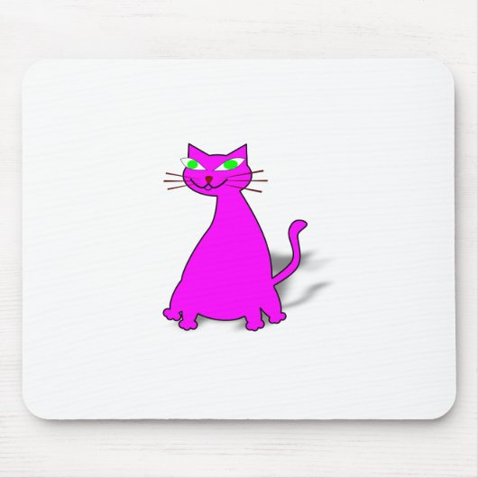Pink Fat Cat Mousepad (Vorne)