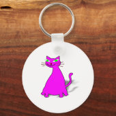 Pink Fat Cat Schlüsselanhänger (Vorderseite)