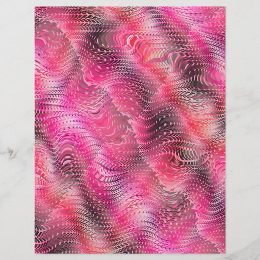 Pink Faux Snakeskin Bulk Scrapbook Paper Pages Flyer (Vorne)