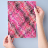 Pink Faux Snakeskin Bulk Scrapbook Paper Pages Flyer (Hand)