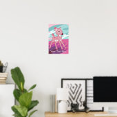 Pink Fawn Poster (Heimbüro)