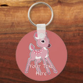 Pink Fawn Schlüsselanhänger (Vorderseite)