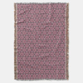 Pink Feather Boho Decke (Vorderseite Vertikal)