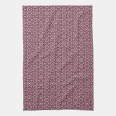 Pink Feather Boho Geschirrtuch (Vertikal)