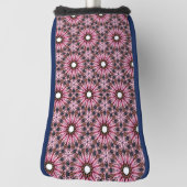 Pink Feather Mandala Boho Golf Headcover (Rotieren 90)