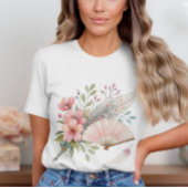 Pink Feathers and Fan T - Shirt
