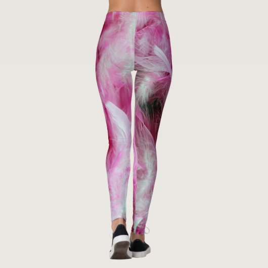 Pink Feathers Leggings (Rückseite)