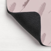 Pink Feathers Mousepad (Ecke)