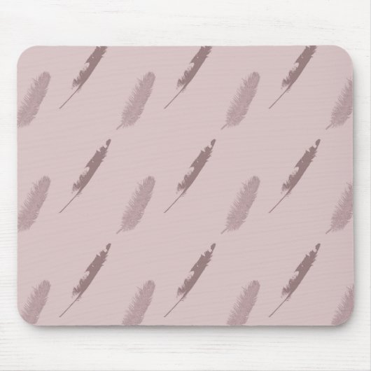 Pink Feathers Mousepad (Vorne)