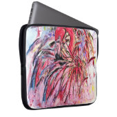 Pink-Federn Elektronische Beutel Laptopschutzhülle (Vorne Rechts)