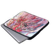 Pink-Federn Elektronische Beutel Laptopschutzhülle (Vorne Knopf)