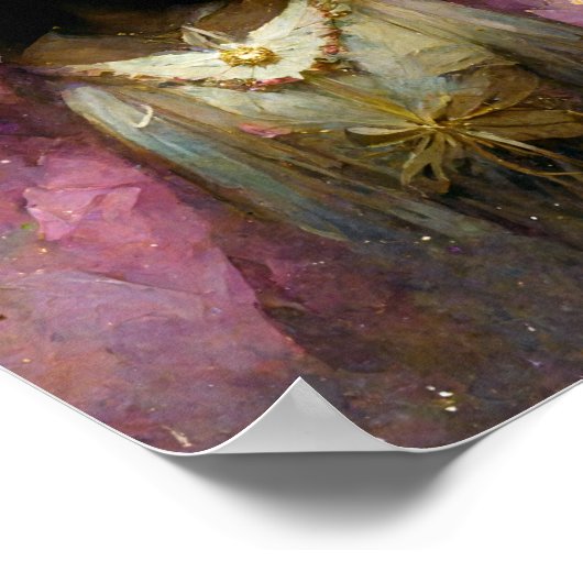 Pink Fee 8 Fantasy Art Poster (Ecke)