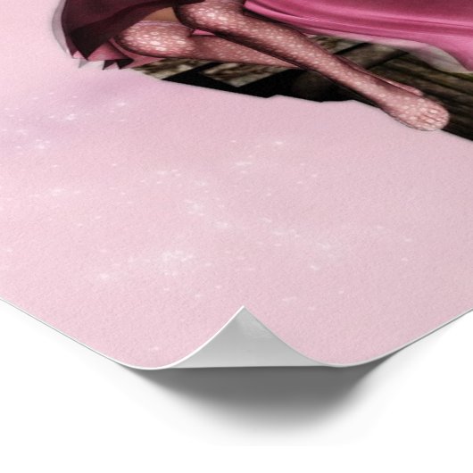 Pink Fee Fantasy Poster (Ecke)