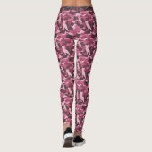 Pink Feline Camouflage (Muster 1) Leggings (Rückseite)